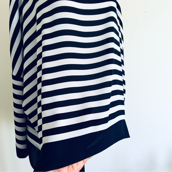 Joseph Ribkoff semi sheer striped top - Picture 4 of 9